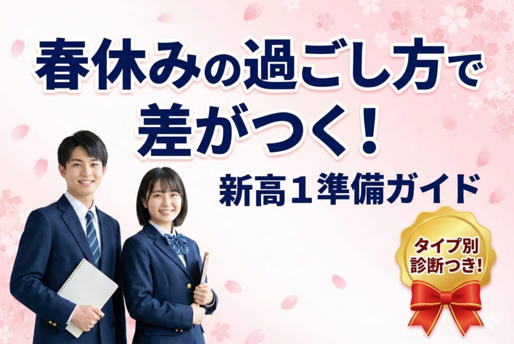 春休みの勉強で差がつく！新高1のスタートダッシュ準備ガイド