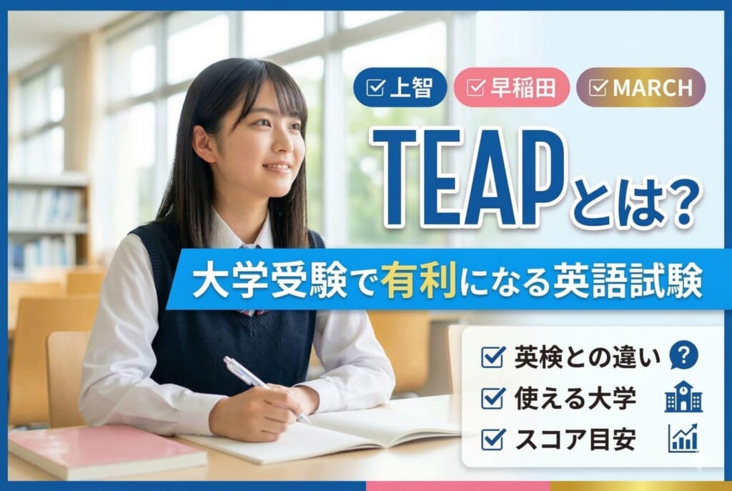 TEAPとは？大学受験で有利になる英語試験｜英検との違い・使える大学・スコア目安まで解説