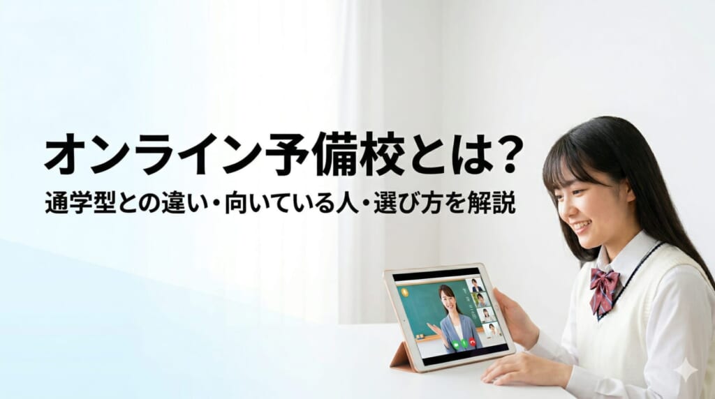 オンライン予備校とは？通学型との違い・向いている人・選び方を解説