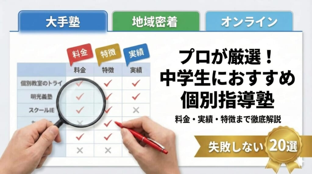 中学生におすすめの個別指導塾20選