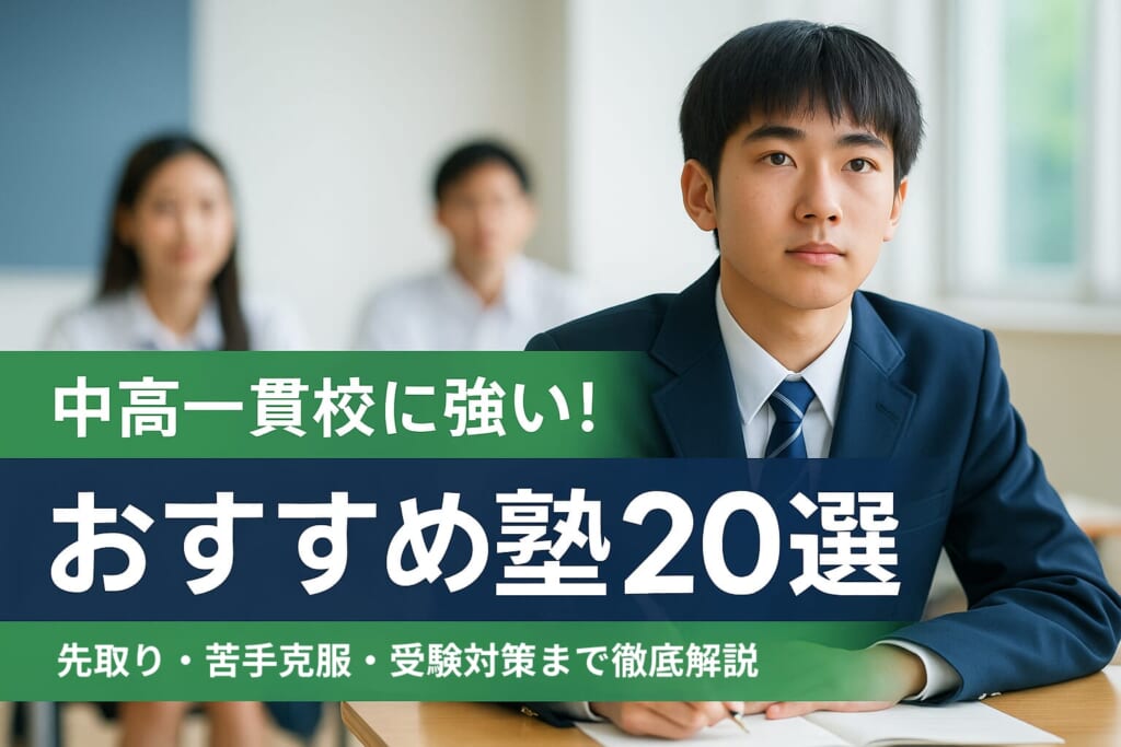 中高一貫校生におすすめの塾20選！そもそも塾は必要？