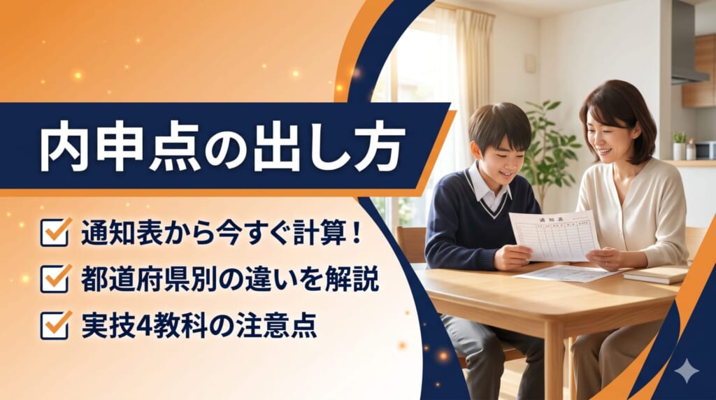 内申点の出し方をやさしく解説｜通知表から計算する方法と注意点
