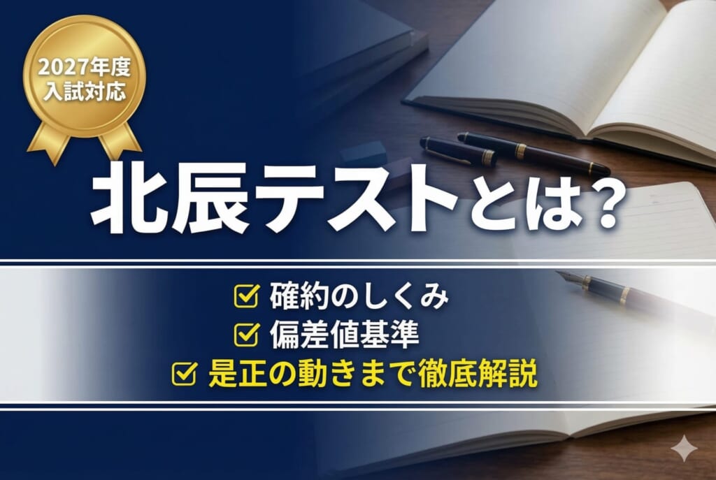 北辰テストとは？確約のしくみ・偏差値基準・是正の動きまで徹底解説【2027年度入試対応】