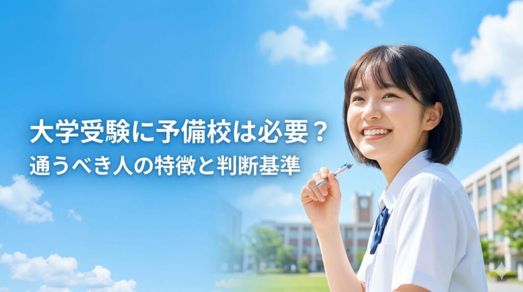 大学受験に予備校は必要？通うべき人の特徴と判断基準