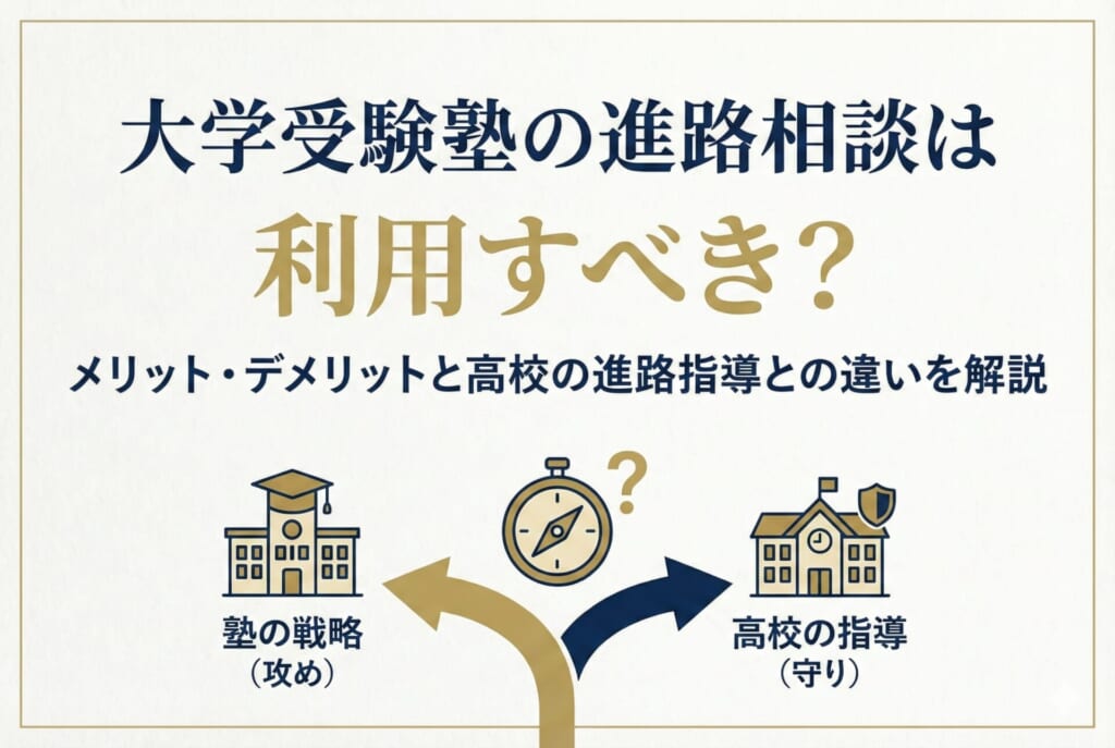 大学受験塾の進路相談は利用すべき？メリット・デメリットと高校の進路指導との違いを解説