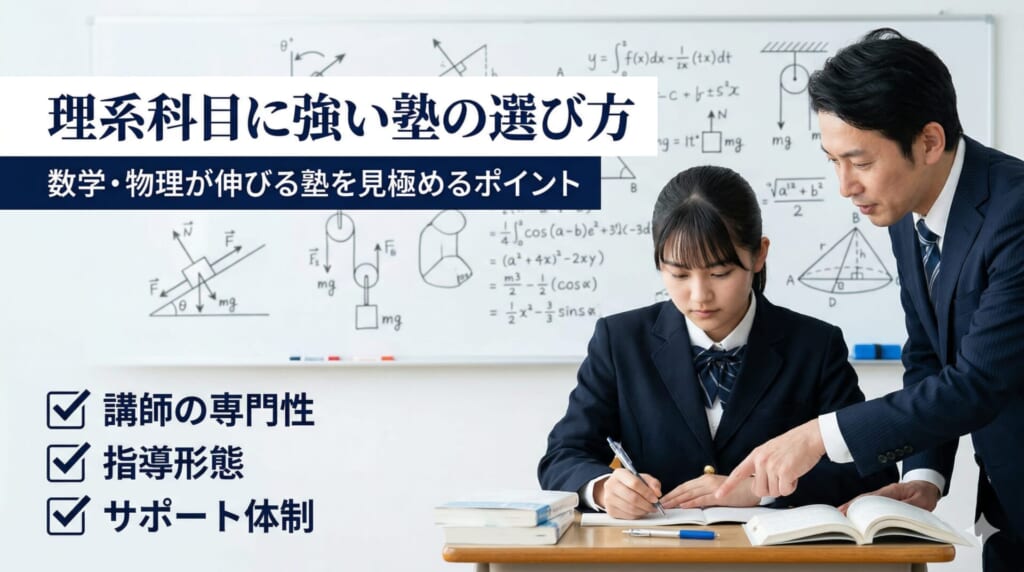 理系科目に強い塾の選び方｜数学・物理が伸びる塾を見極めるポイント