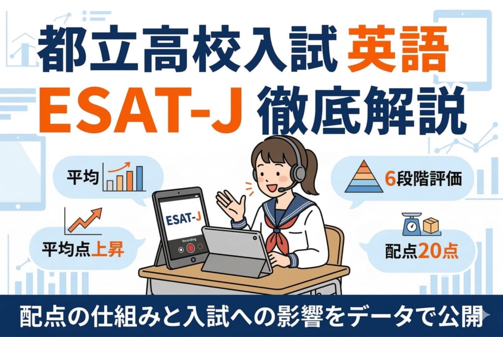 都立高校入試の英語はESAT-Jでどう変わった？配点の仕組みと入試への影響をデータで解説